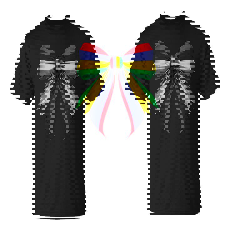 モーリシャス国旗 モーリシャスのプライド コケットリボン Tシャツ