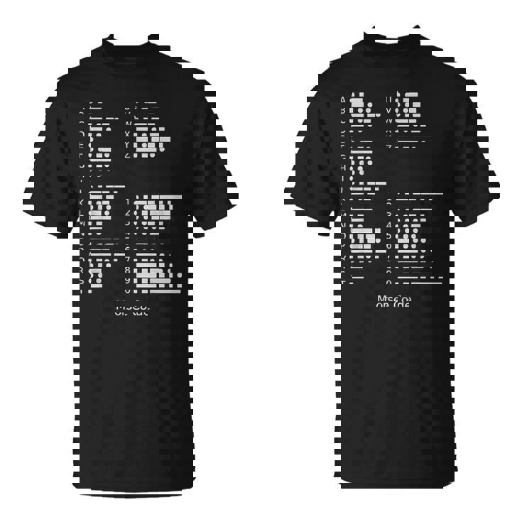 モールス符号tシャツ 国際モールス符号アルファベットシャツ Tシャツ