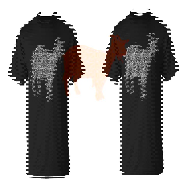 ヤギ動物コーヒー豆 Tシャツ