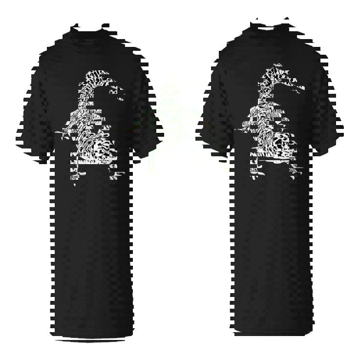 ヤモリ 爬虫類 モチーフ カラフル トカゲ Tシャツ