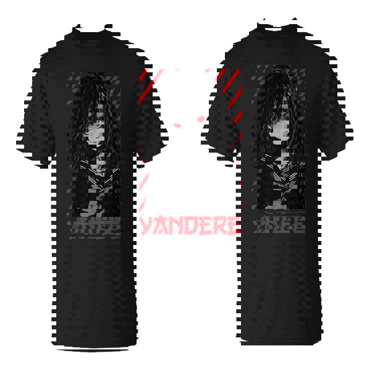 ヤンデレ アニメ 女の子 かわいい エモ ゴス オタク アニメ マンガ好き Tシャツ