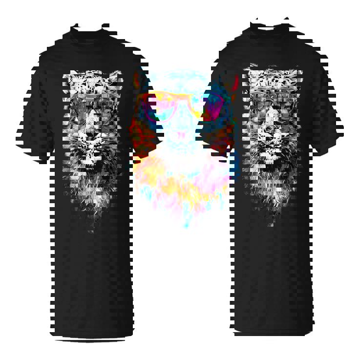 ユキヒョウ パンサー 大型ネコ科動物 ユキヒョウ Tシャツ