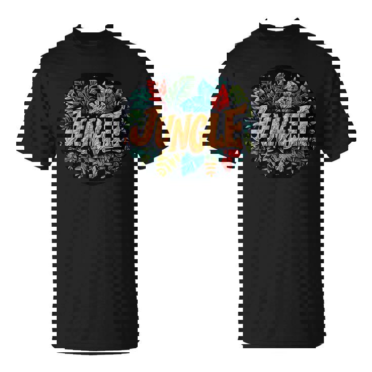 ユニークなスタイルの素晴らしいジャングルグラフィック。 Tシャツ
