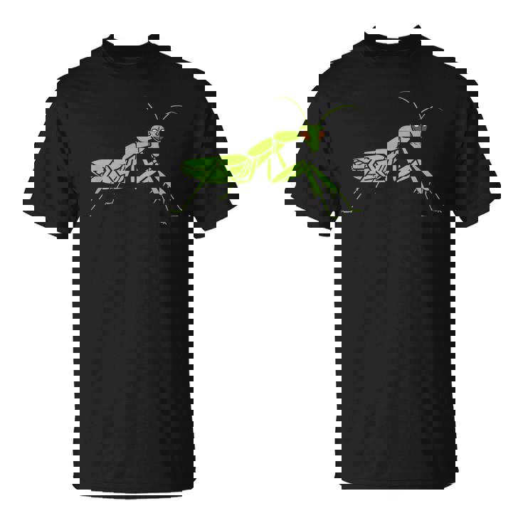 ユーモアのあるカマキリの昆虫 シンプルなカマキリ Tシャツ