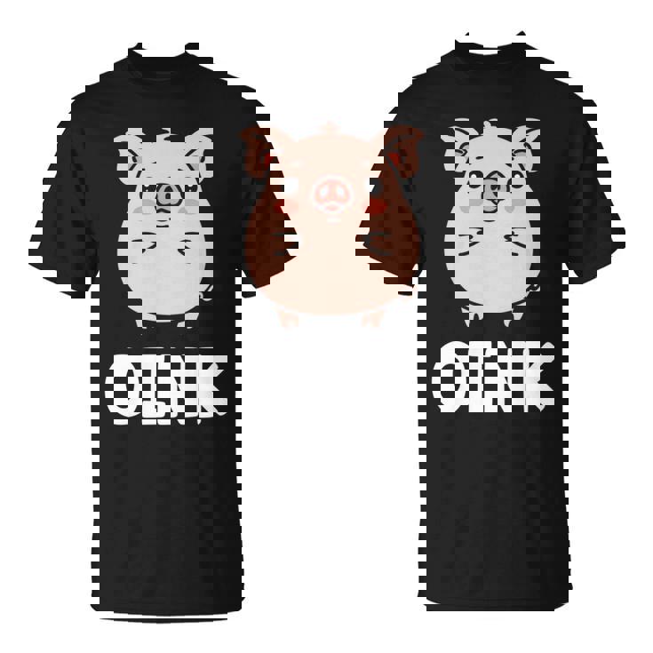 ユーモア豚 ミニマリスト かわいい 面白い豚 長袖tシャツ Tシャツ