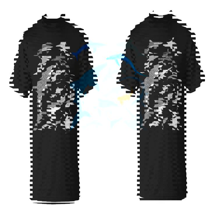 ヨシキリザメ アオザメ シュモクザメ ジンベエザメ Tシャツ