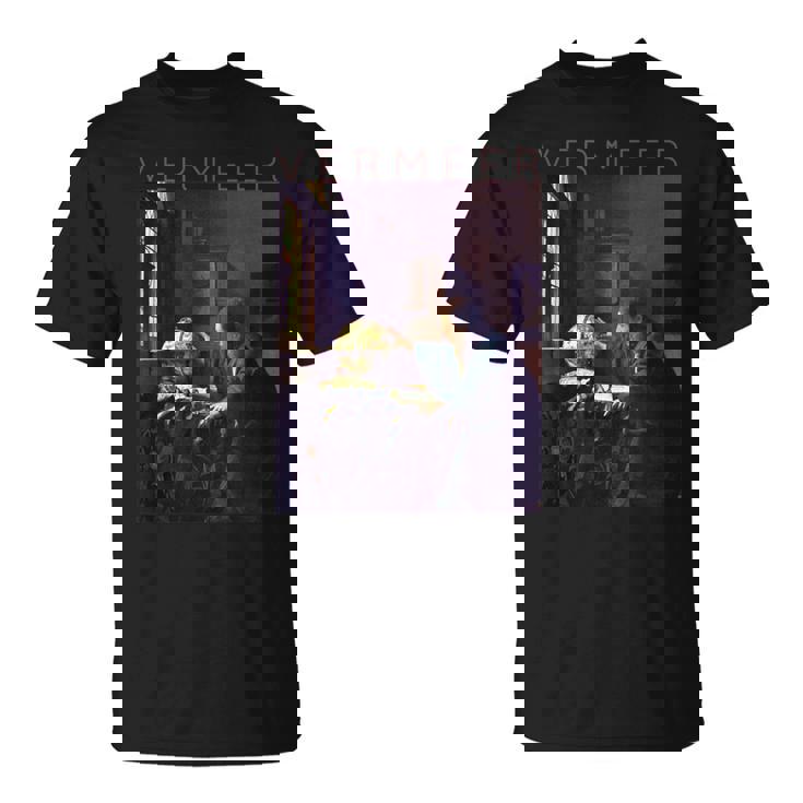 ヨハネス フェルメール アーティストのためのアート 天文学者 Tシャツ