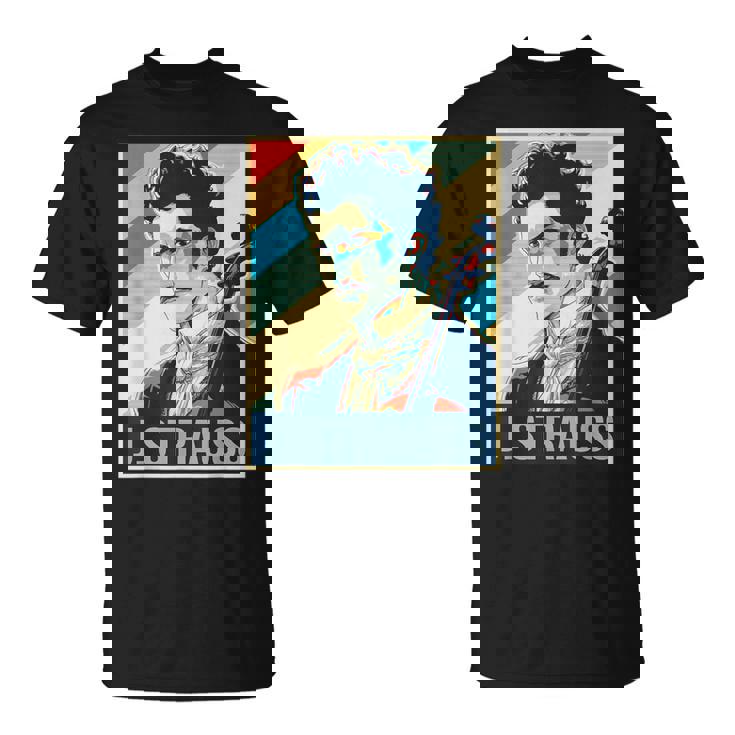 ヨハン・シュトラウス ポスター ミュージシャン 作曲家 Tシャツ