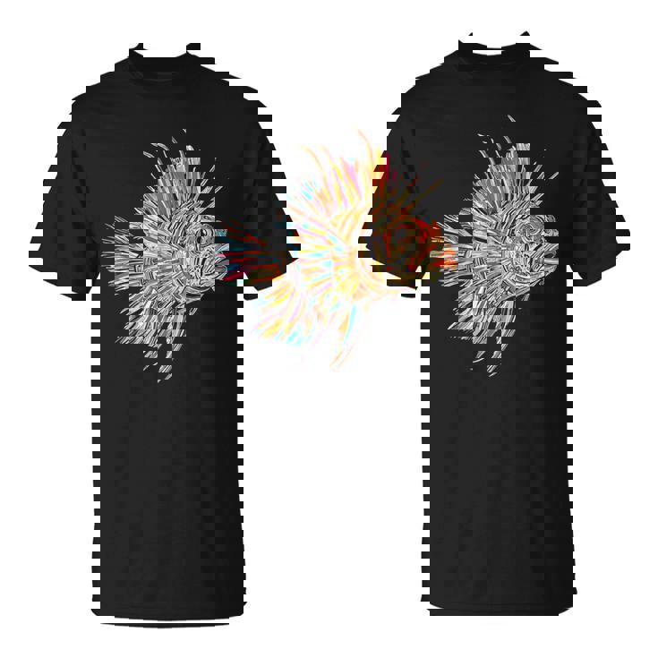 ライオンフィッシュ 動物 グラフィック アートワーク ライオンフィッシュ Tシャツ