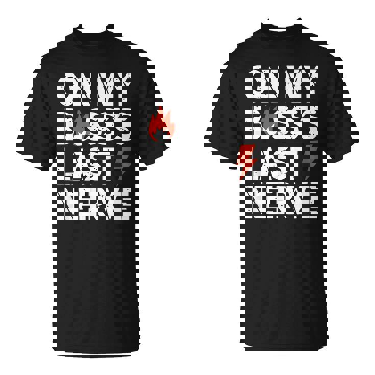 ライトニングボルトでボスの最後の神経質について Tシャツ