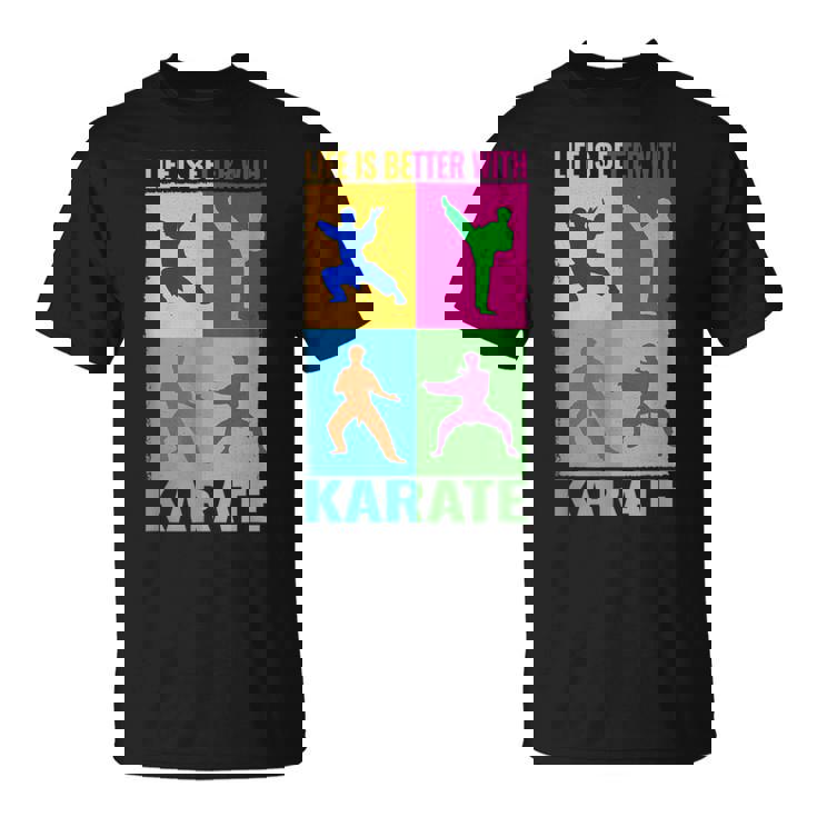 ライフ・イズ・ベター・格闘技と日本の戦闘空手 Tシャツ