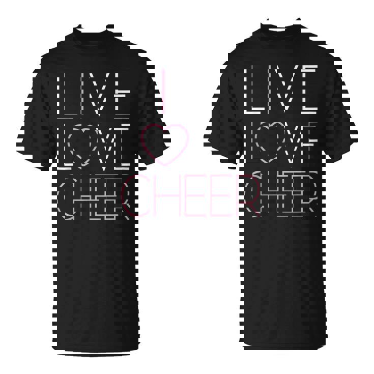 ライブ ラブ チアガール チアリーディング隊 チアリーダーチーム Tシャツ
