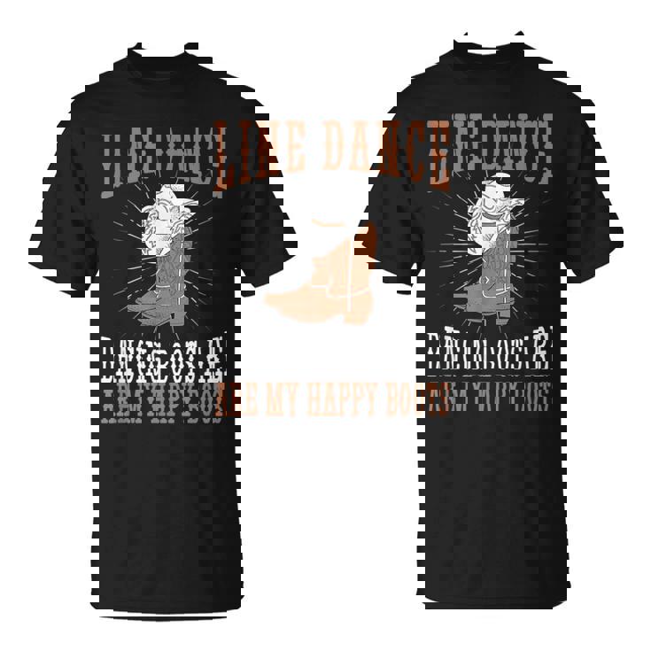 ライン ダンス ブーツ カントリー ダンス グループ ライン ダンス Tシャツ