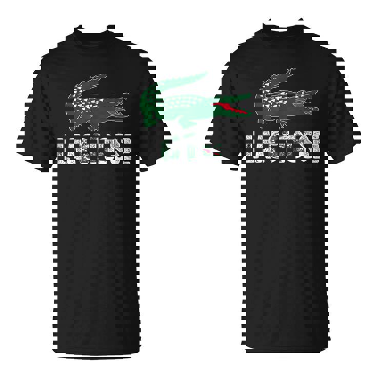 ラクトース-乳糖不耐症クロコダイルパロディtシャツ Tシャツ