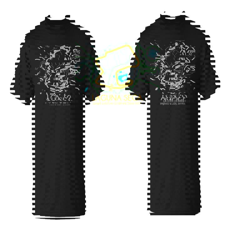 ラグナセカ サーキットマップデザイン Tシャツ