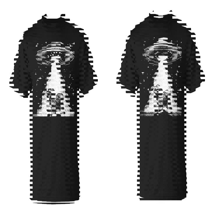 ラサ・アプソ・マム・ダッド・ドッグ-面白いエイリアンufo Tシャツ
