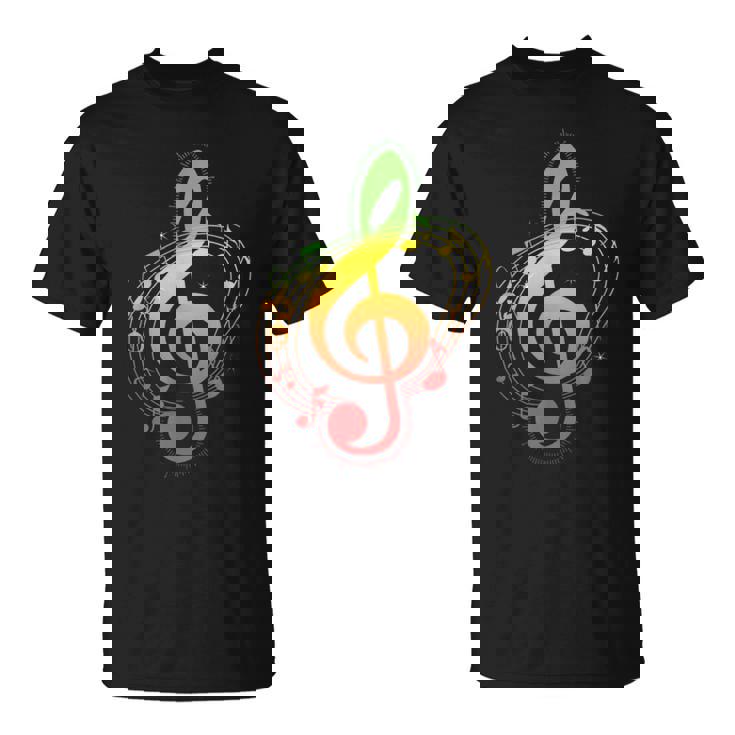 ラスタカラー音符、ジャマイカ風音楽、レゲエ Tシャツ