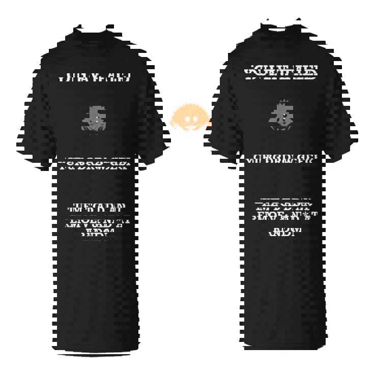 ラストプログラミング ユーモア ラスタ海観覧会 レンタルチェック 失敗 Tシャツ