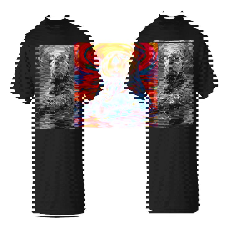 ラッコ カラフル グラフィック Tシャツ