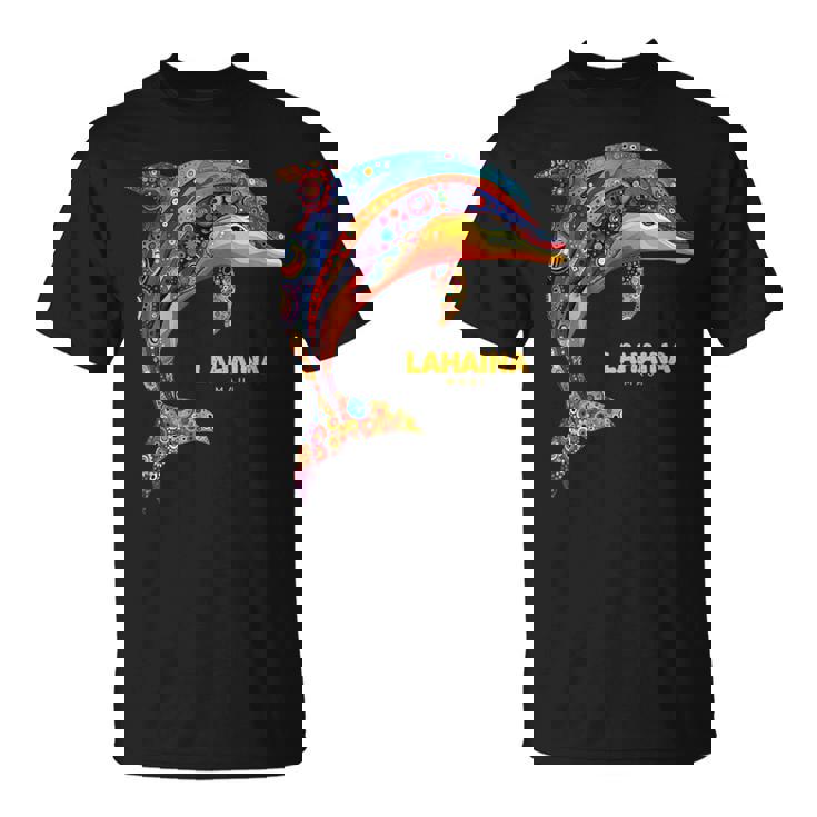 ラハイナ マウイ ハワイ ティー ハワイアン ダイビング バケーション イルカ Tシャツ