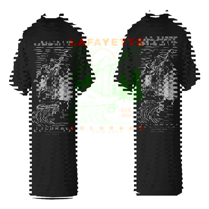 ラファイエット コロラド クール 旅行 お土産 素朴なラファイエット Tシャツ