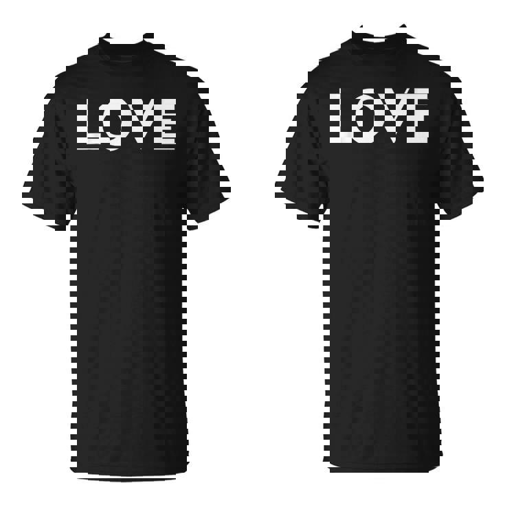 ラブエステティックラブボールドテキストメンズ Tシャツ