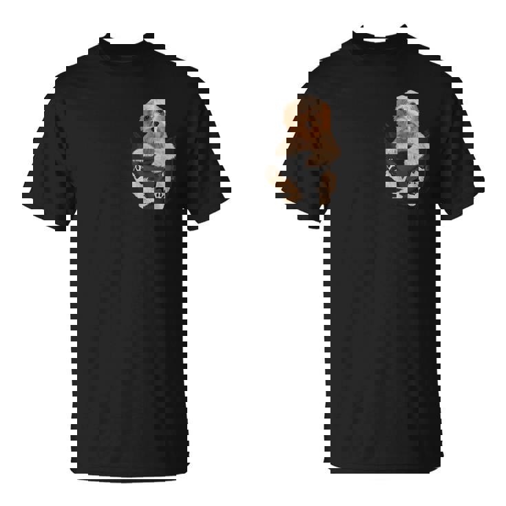 ラブラドゥードル愛好家のためのポケットに入った面白いラブラドゥードル。 Tシャツ