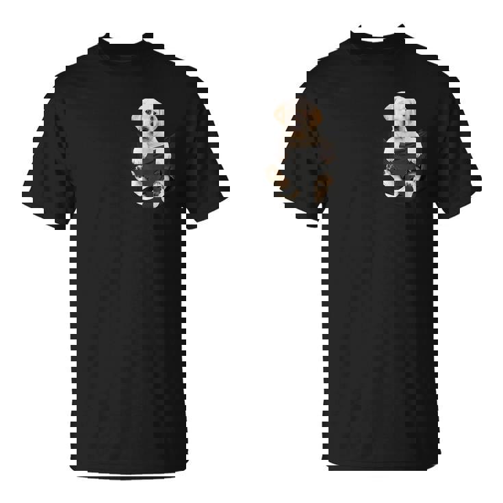 ラブラドール愛好家のためのポケットに入った面白いラブラドールレトリーバー Tシャツ