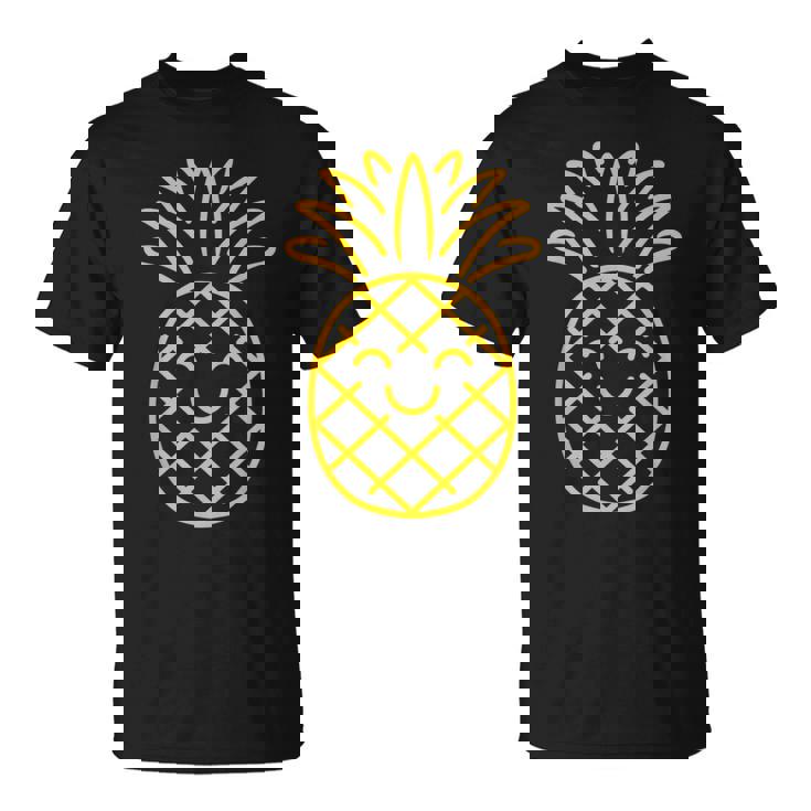 リトル パイナップル フルーツ 面白くてかわいいミニマリストのシンプルなパイナップル Tシャツ