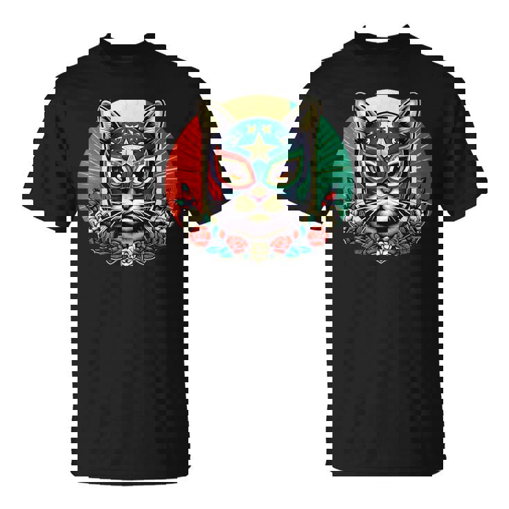 ルチャ リブレ クールキャットマスク ルチャドールマスク Tシャツ