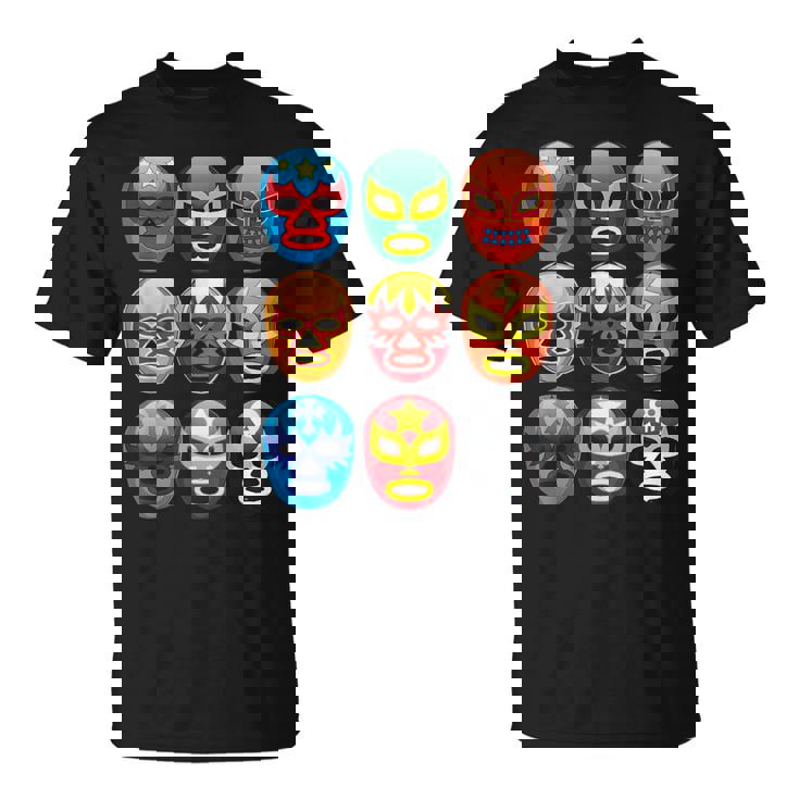 ルチャリブレ レスラーマスク かわいいフリーファイティングギフト Tシャツ