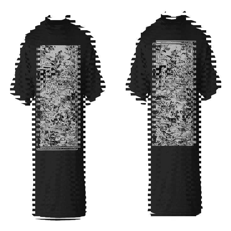 ルーカス・クラナッハによる人狼の攻撃 ゴシック グランジー オカルトアート Tシャツ