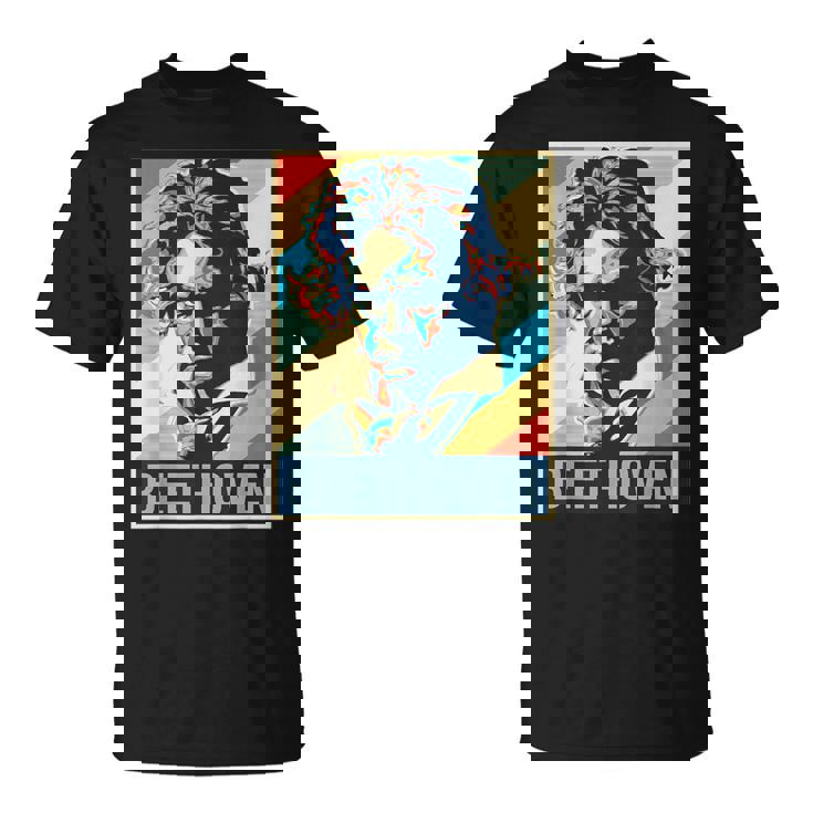 ルートヴィヒ・ヴァン・ベートーヴェン ポスター ミュージシャン 作曲家 Tシャツ