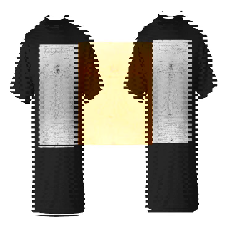 レオナルド・ダ・ヴィンチのウィトルウィウス人 Tシャツ