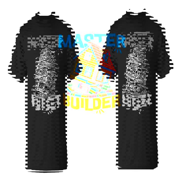 レゴのレンガ造りマスタービルダー面白い曲がった家。 Tシャツ