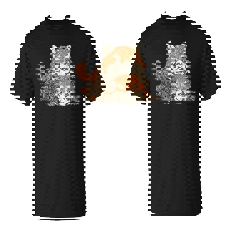 レッサーパンダ かわいい パンダ おもしろ 動物 アート イラスト Tシャツ