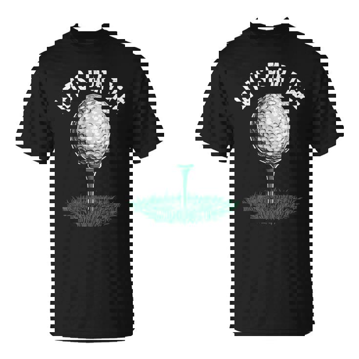 レッツパーティー 面白いゴルフ愛好家 ゴルファー ゴルフ愛好家 Tシャツ