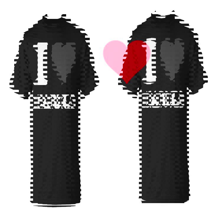 レッドハート I Love Haruka Tシャツ