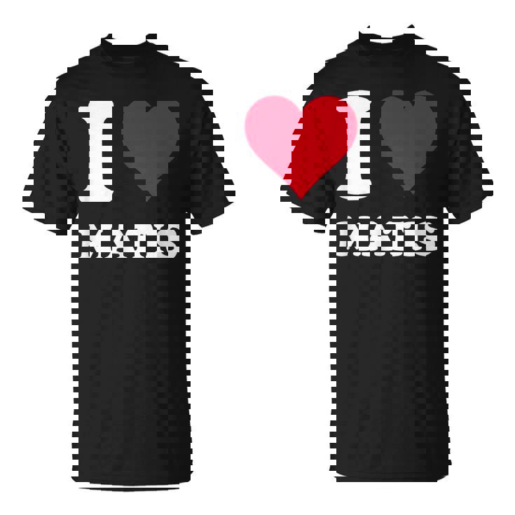 レッドハート I Love Matis Tシャツ