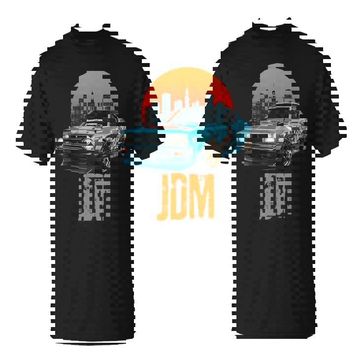 レトロ Jdm 和 ドリフト レーシング チューニング 車 東京 スカイライン Tシャツ