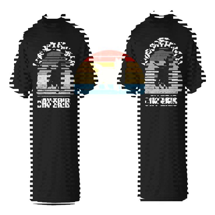 レトロ ケアンテリア 犬 Tシャツ