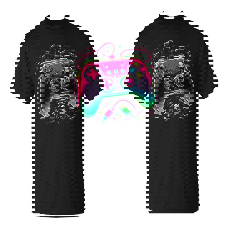レトロ ゲーミング コントローラー ゲーマー ビデオ ゲーム コントローラー Tシャツ