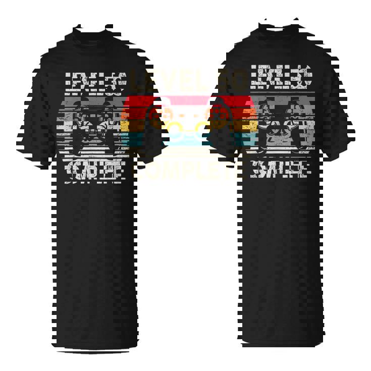 レトロ ゲーム レベル50 コンプリート 誕生日 ギフト 50歳の誕生日プレゼント女性男性ヴィンテージ Tシャツ
