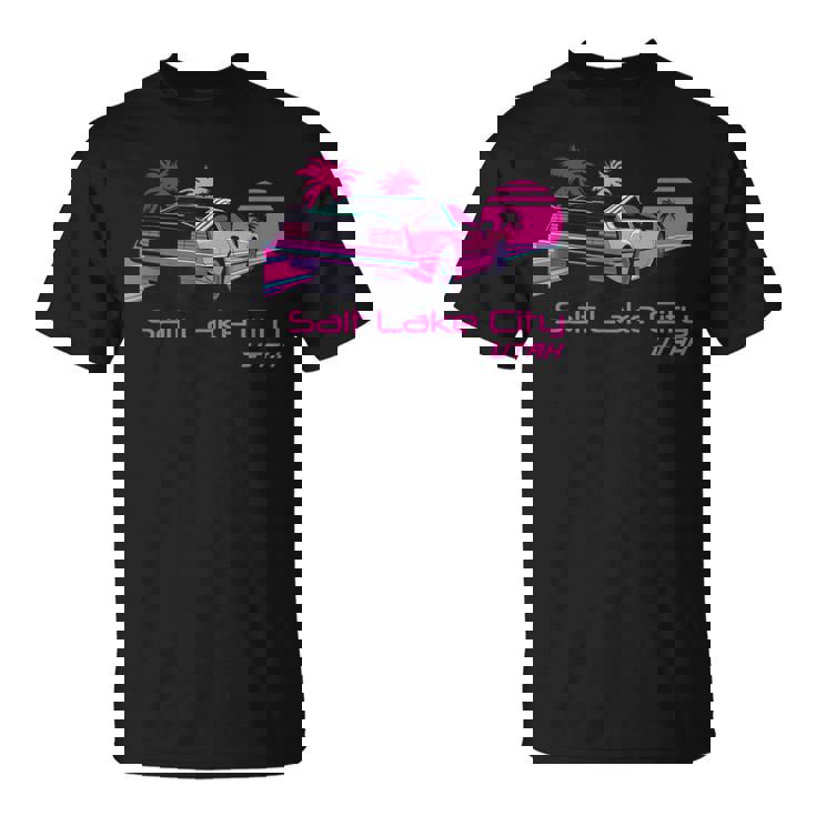 レトロ ソルトレイクシティ ユタ Tシャツ