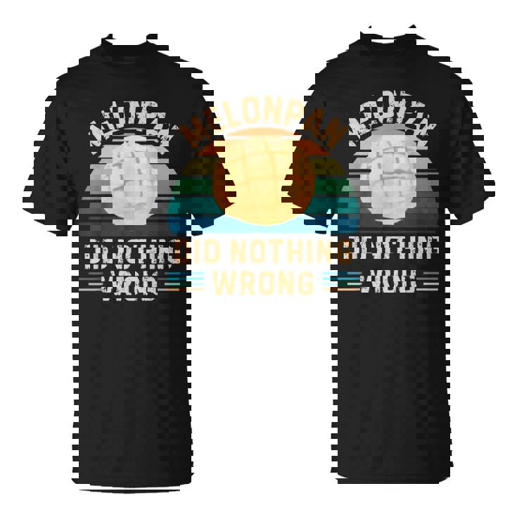 レトロ メロンパン Did Nothing Wrong ヴィンテージ メロンパン 食品愛好家 Tシャツ