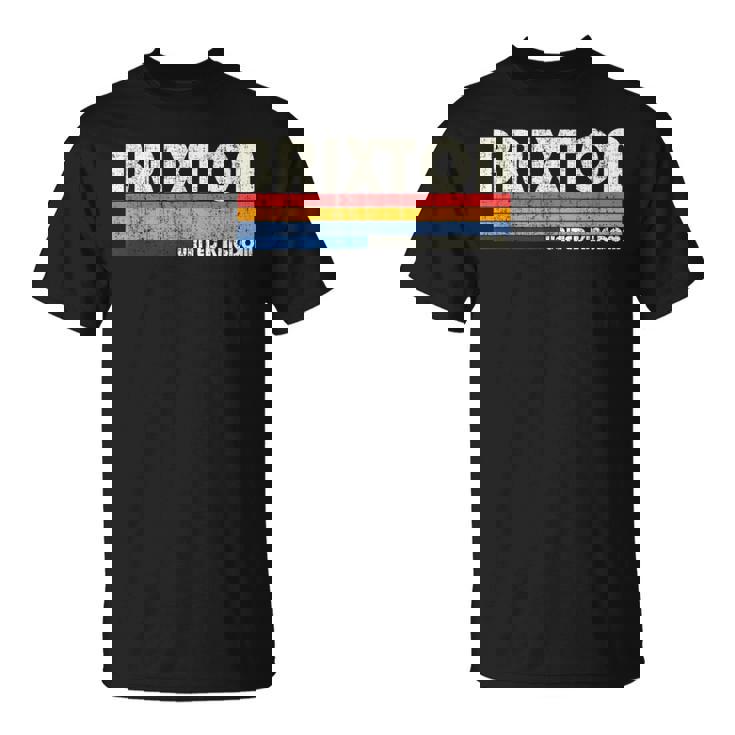 レトロ ヴィンテージ 70年代 80年代スタイル ブリクストン、イギリス Tシャツ