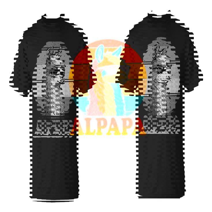 レトロ ヴィンテージ Alpapa アルパカ 恋人 ラマ 父の日 Tシャツ