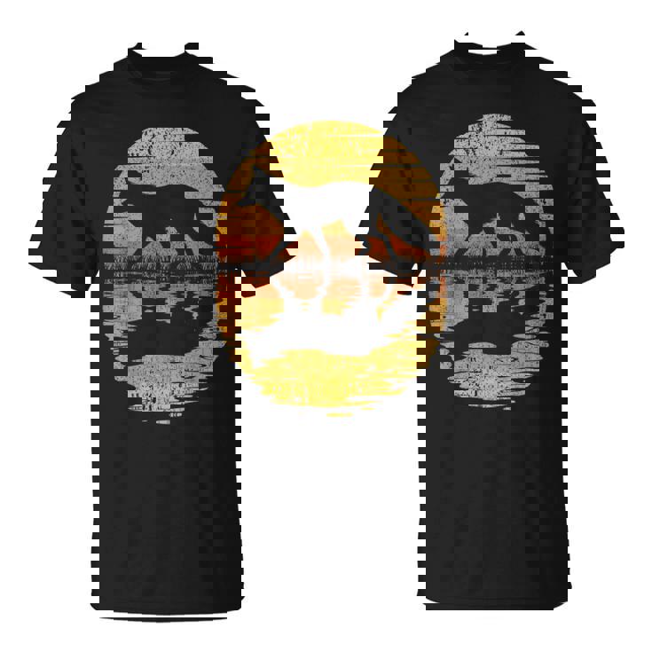 レトロ ヴィンテージ キツネ 反射 70年代 80年代 犬 動物 Tシャツ