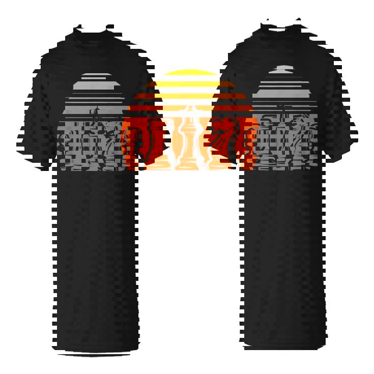 レトロなチェス駒 ヴィンテージ チェックメイト グランドマスター プレーヤー Tシャツ