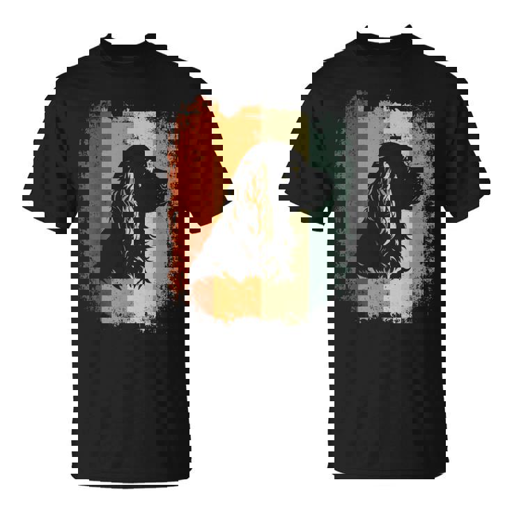 レトロなデザインのアメリカンコッカースパニエルドッグ Tシャツ